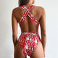 *APP EXCLUSIVE* Halter Neck Deep V One-Piece Swimsuit