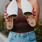 Miami Sole - White Mules Rollasole