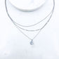 Smiley Face Pendant Layered Necklace