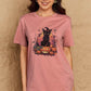 *APP EXCLUSIVE*Black Cat Halloween Graphic Tee