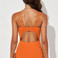 *APP EXCLUSIVE* Tied Cutout Plunge One-Piece Swimsuit