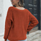 *APP EXCLUSIVE* Crisscross Surplice Neck Long Sleeve Sweater