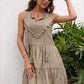 *APP EXCLUSIVE* Tassel Tie Lace Trim Sleeveless Dress