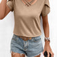 *APP EXCLUSIVE* Strappy Vneck Petal Sleeve Top
