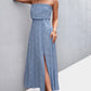 *APP EXCLUSIVE* Strapless Split Maxi Dress