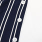 *App Exclusive* Striped Slit Wide Leg Pants
