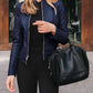 *APP EXCLUSIVE* Mock Neck Zip Up Jacket