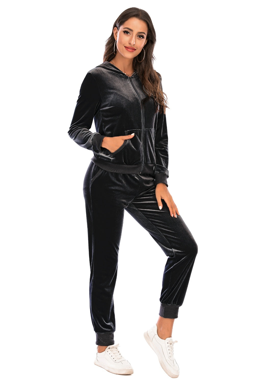 *APP EXCLUSIVE* Zip-Up Hooded Jacket and Pants Set
