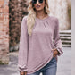 * APP EXCLUSIVE* Long Flounce Sleeve Round Neck Blouse