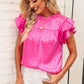 *APP EXCLUSIVE* Leopard Flutter Sleeve Blouse