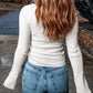 *APP EXCLUSIVE* Contrast Sweetheart Neck Ribbed Top