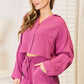 *APP EXCLUSIVE* Buttoned Long Sleeve Top and Shorts Set