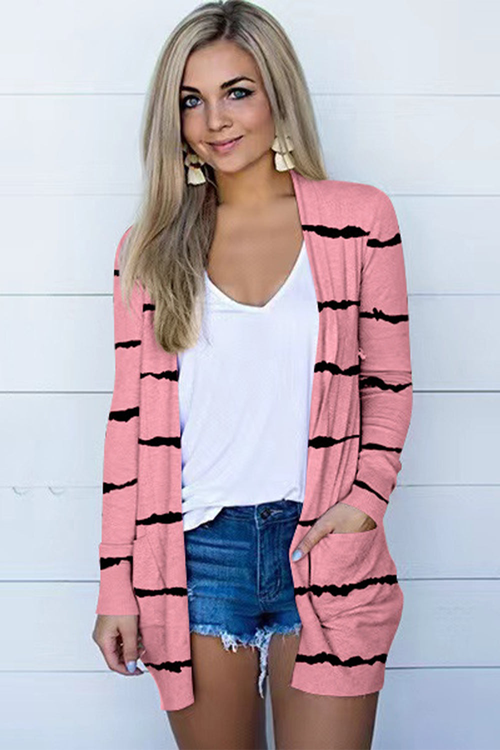 *APP EXCLUSIVE* Printed Long Sleeve Cardigan