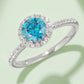 *APP EXCLUSIVE* 1 Carat Moissanite 925 Sterling Silver Halo Ring