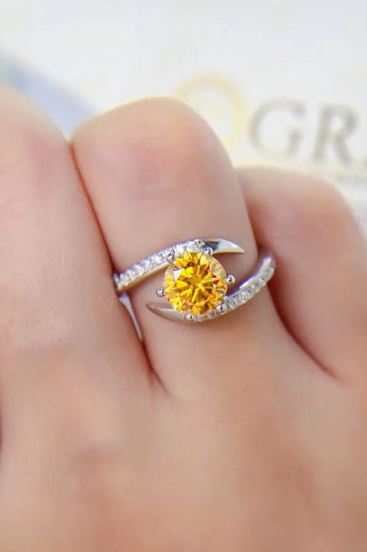 *APP EXCLUSIVE* 1 Carat Moissanite 925 Sterling Silver Ring