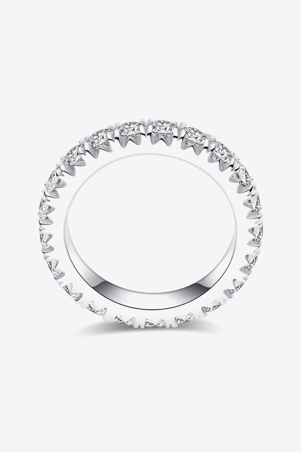 *APP EXCLUSIVE* 2.3 Carat Moissanite 925 Sterling Silver Eternity Ring