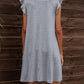 *APP EXCLUSIVE* Round Neck Flutter Sleeve Dress with Pockets