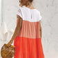 *APP EXCLUSIVE* Colorblock Tiered Babydoll Dress