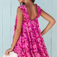 * APP EXCLUSIVE* Floral Square Neck Sleeveless Dress