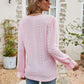 * APP EXCLUSIVE* Eyelet Lace Trim Flounce Sleeve Blouse