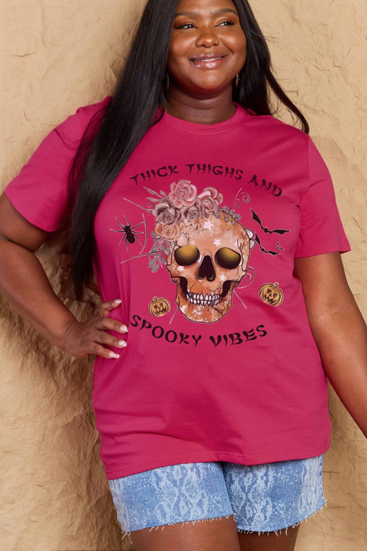 *APP EXCLUSIVE* THICK THIGHS AND SPOOKY VIBES Graphic Cotton T-Shirt