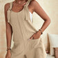 Scoop Neck Romper with Pockets
