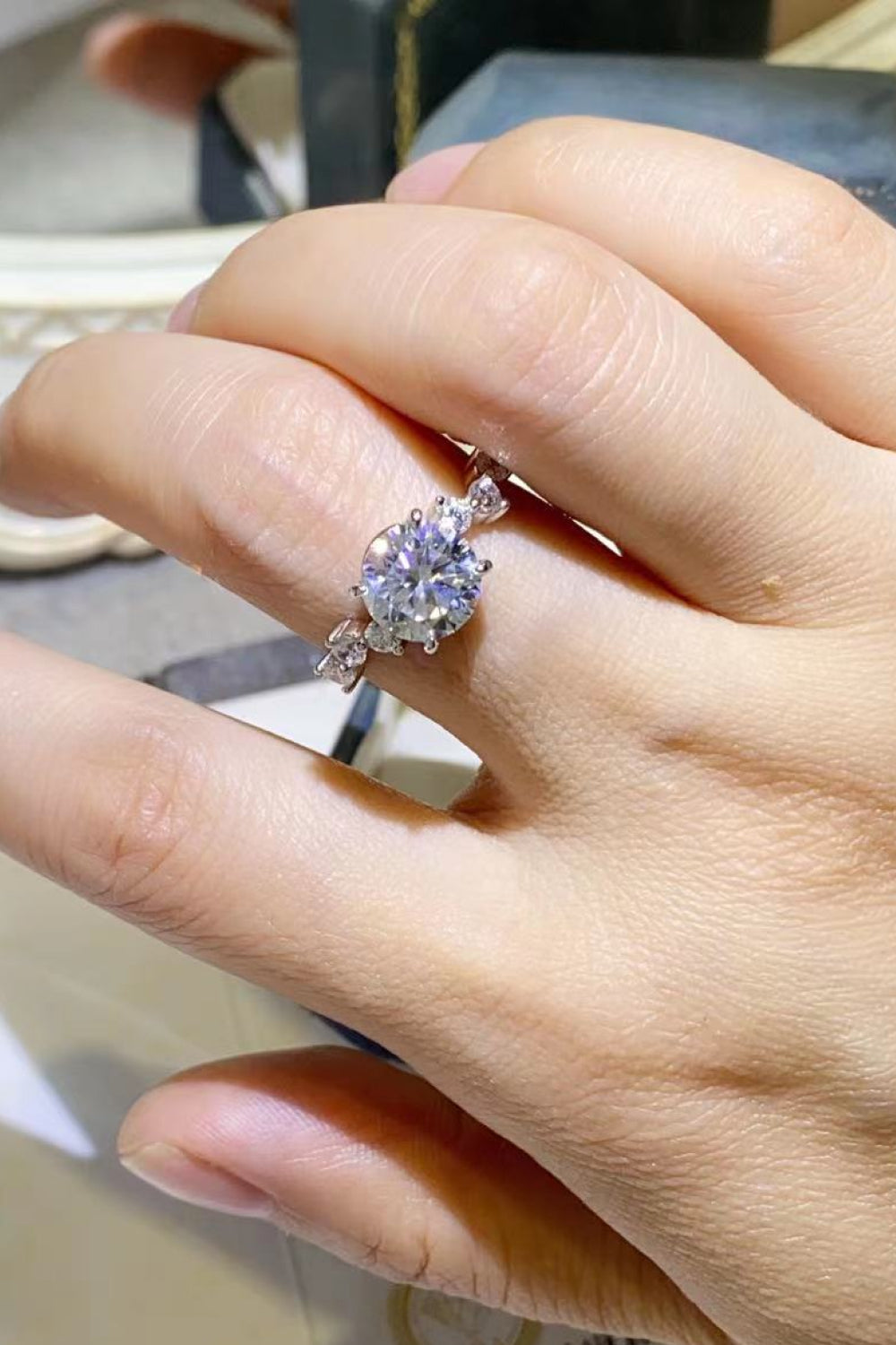 *APP EXCLUSIVE* 2 Carat Moissanite 925 Sterling Silver Ring