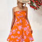 *APP EXCLUSIVE* Floral Frill Trim Strapless Smocked Dress