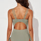 *APP EXCLUSIVE* Tied Cutout Plunge One-Piece Swimsuit