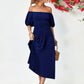 *APP EXCLUSIVE* Off-Shoulder Balloon Sleeve Midi Dress