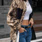*APP EXCLUSIVE* Leopard Collared Neck Dropped Shoulder Shirt