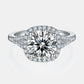 * APP EXCLUSIVE* 3.37 Carat Moissanite Halo Ring