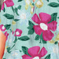 *APP EXCLUSIVE* Printed Notched Neck Half Sleeve Top