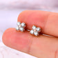*APP EXCLUSIVE* Moissanite 925 Sterling Silver Four-Leaf Clover Shape Earrings