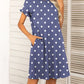 *APP EXCLUSIVE* Round Neck Flounce Sleeve Dress with Pockets