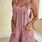 Scoop Neck Romper with Pockets