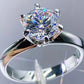 *APP EXCLUSIVE* 925 Sterling Silver 3 Carat Moissanite 6-Prong Ring