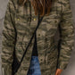 *App Exclusive* Camo Snap Down Jacket