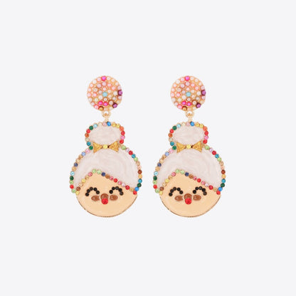 *APP EXCLUSIVE* Rhinestone Mrs. Claus Earrings