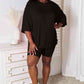 *APP EXCLUSIVE*x Soft Rayon Three-Quarter Sleeve Top and Shorts Set