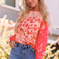 *APP EXCLUSIVE* Printed Round Neck Dropped Shoulder Sweatshirt