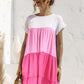 *APP EXCLUSIVE* Colorblock Tiered Babydoll Dress