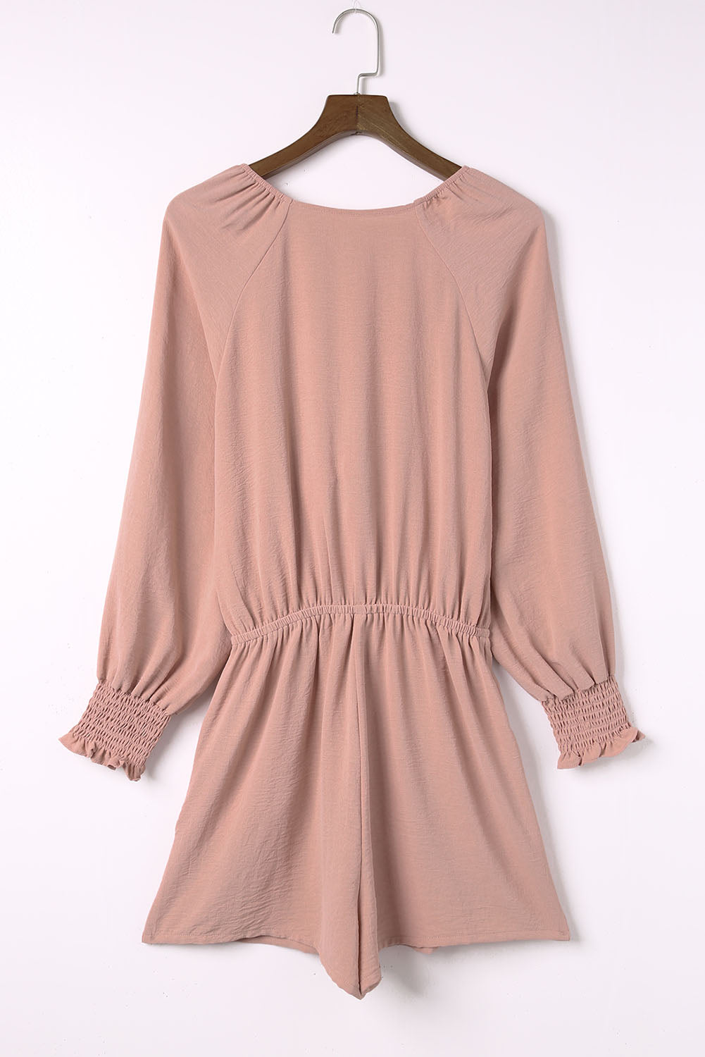 *APP EXCLUSIVE* Tied Flounce Sleeve Plunge Romper