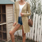 * APP EXCLUSIVE* Button Down Long Sleeve Longline Cardigan