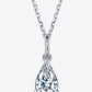 *APP EXCLUSIVE* 1 Carat Teardrop Moissanite 925 Sterling Silver Necklace
