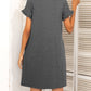 *APP EXCLUSIVE* Round Neck Flounce Sleeve Dress with Pockets