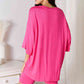 *APP EXCLUSIVE*x Soft Rayon Three-Quarter Sleeve Top and Shorts Set