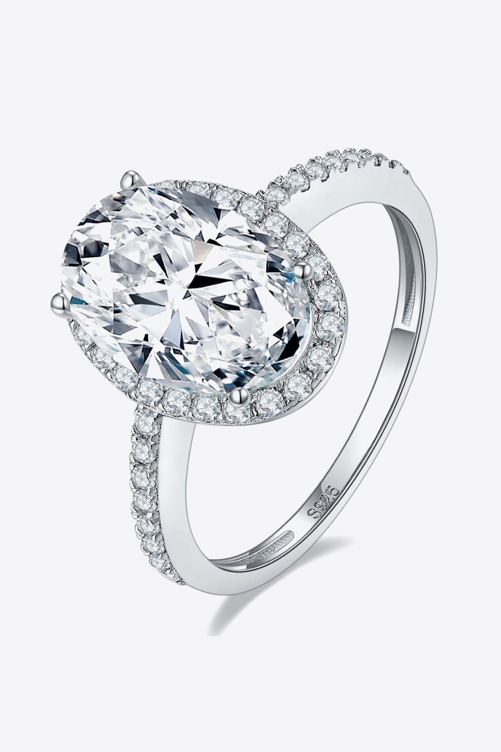 *APP EXCLUSIVE* 4.5 Carat Moissanite Halo Ring
