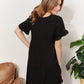 *APP EXCLUSIVE* Vneck Flounce Sleeve Tiered Dress
