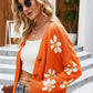 *App Exclusive* Floral Ribbed Cardigan